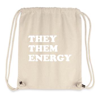 Ils les Énergies - Sac à cordon recyclé Stanley/Stella - blanc naturel - Devant
