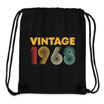 Vintage grafisches Logo von 1988 - Stanley/Stella recycelter Gym Bag - Schwarz - Vorne