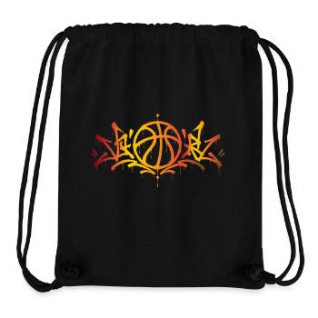 Basketball Graffiti Streetball Urban Style - Stanley/Stella recycelter Gym Bag - Schwarz - Vorne