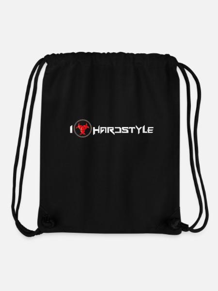 I love Hardstyle - Stanley/Stella recycelter Gym Bag - Schwarz
