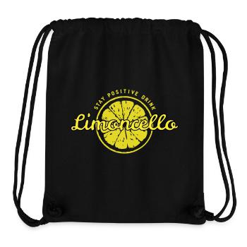 Stay positive drink Limoncello fun positiv Spruch - Stanley/Stella recycelter Gym Bag - Schwarz - Vorne