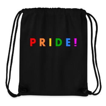 Pride - Stanley/Stella recycelter Gym Bag - Schwarz - Vorne