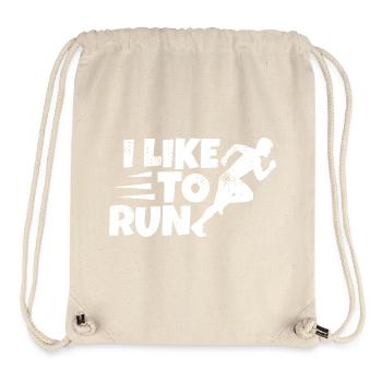 Witziger Läufer Spruch - Stanley/Stella recycelter Gym Bag - Naturweiß - Vorne