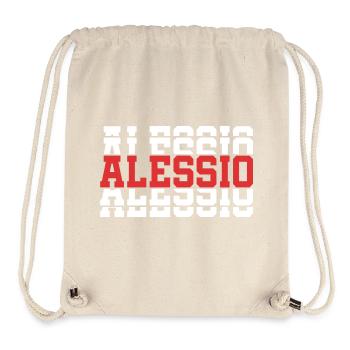 Alessio T-Shirt T-Shirt gestapelter Text Geschenkidee - Stanley/Stella recycelter Gym Bag - Naturweiß - Vorne