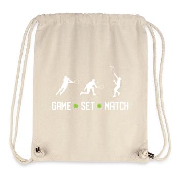Tennis - Game Set Match - Stanley/Stella Recycled Gym Bag - natural - Front