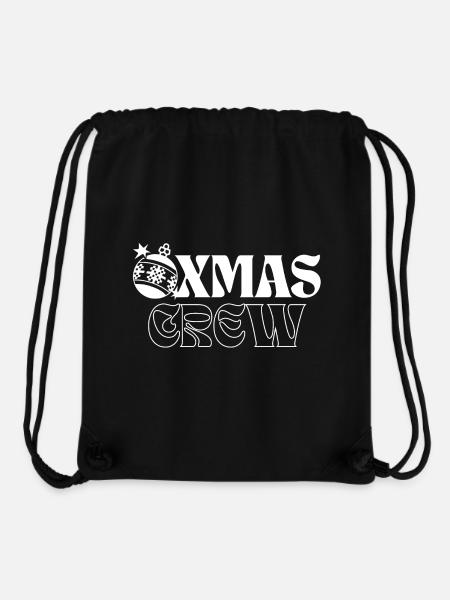 Équipage de Noël - Joie de Noël - Sac à cordon recyclé Stanley/Stella - noir
