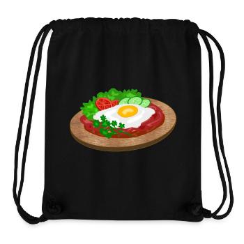 Strammer Max - Stanley/Stella recycelter Gym Bag - Schwarz - Vorne