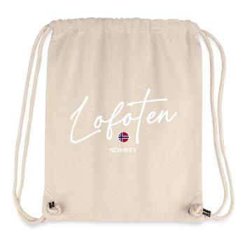 Lofoten - Norway Flag - Norge - Norwegen - Stanley/Stella recycelter Gym Bag - Naturweiß - Vorne