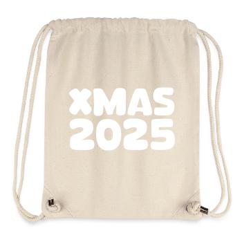 XMAS 2025 Schriftzug - Stanley/Stella recycelter Gym Bag - Naturweiß - Vorne
