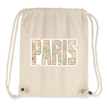 Carte de la ville de Paris - Sac à cordon recyclé Stanley/Stella - blanc naturel - Devant