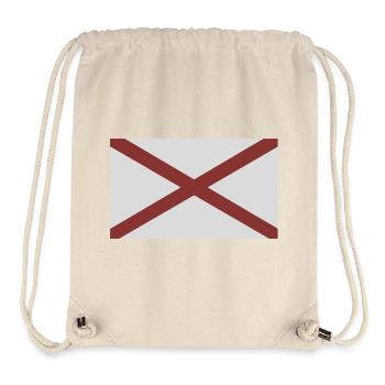 Flag of the state of Alabama - Stanley/Stella Recycled Gym Bag - natural - Front