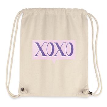 XoXo – Pop Culture Love Hug Youth Language - Stanley/Stella Recycled Gym Bag - natural - Front