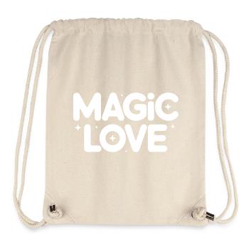 Magic Love Retro Sternen - Stanley/Stella recycelter Gym Bag - Naturweiß - Vorne