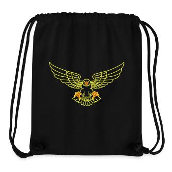 Vogel,Adler, fliegen, geier,taube, - Stanley/Stella recycelter Gym Bag - Schwarz - Vorne