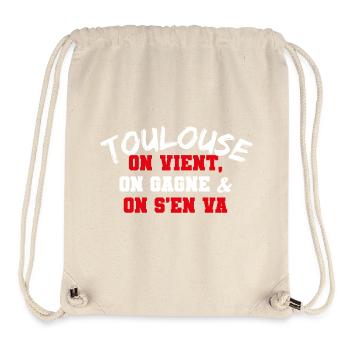 RUGBY TOULOUSE - Sac à cordon recyclé Stanley/Stella - blanc naturel - Devant