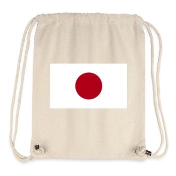 Japan National Flag - Stanley/Stella Recycled Gym Bag - natural - Front