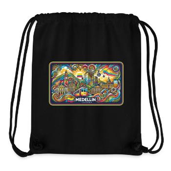 Medellin Columbia City Design - Stanley/Stella Recycled Gym Bag - black - Front