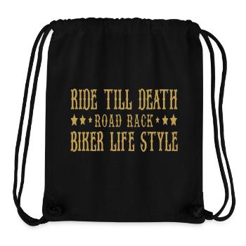 Ride till death Biker - Stanley/Stella Recycled Gym Bag - black - Front