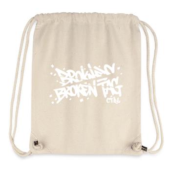 broken-tag-dos - Stanley/Stella recycelter Gym Bag - Naturweiß - Vorne