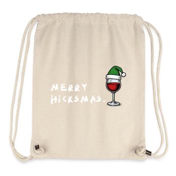 Joyeux Noël de Noël – Noël contre les blagues de Noël - Sac à cordon recyclé Stanley/Stella - blanc naturel - Devant