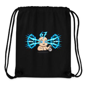 67 Six Seven Memes Funny Internet Trend - Stanley/Stella Recycled Gym Bag - black - Front