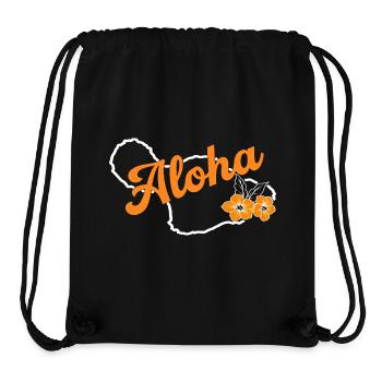 Maui Aloha, Tropical Island Style - Stanley/Stella Recycled Gym Bag - black - Front