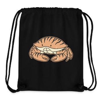 Vintage pastel coastal crab tiger stripe - Stanley/Stella Recycled Gym Bag - black - Front