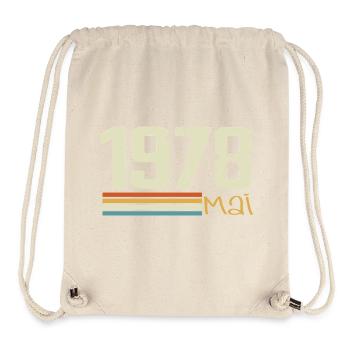 Mai 1978 - Sac à cordon recyclé Stanley/Stella - blanc naturel - Devant