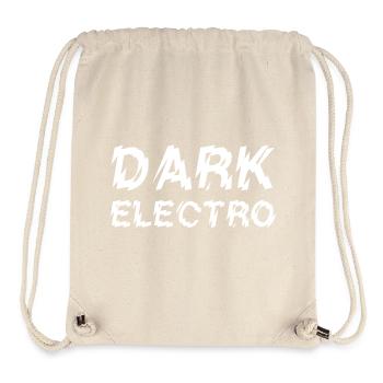 Typographie de la musique Dark Electro design du logo - Sac à cordon recyclé Stanley/Stella - blanc naturel - Devant