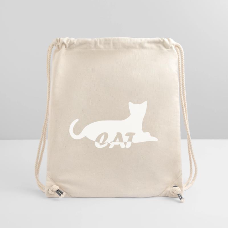 chat chat chat chat chat chatte minette chatte chatte minette Sac à cordon recyclé Stanley/Stella