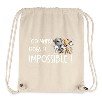 Dog Poop Dog Pack Too Many Dogs Saying - Stanley/Stella Recycled Gym Bag - natural - Front