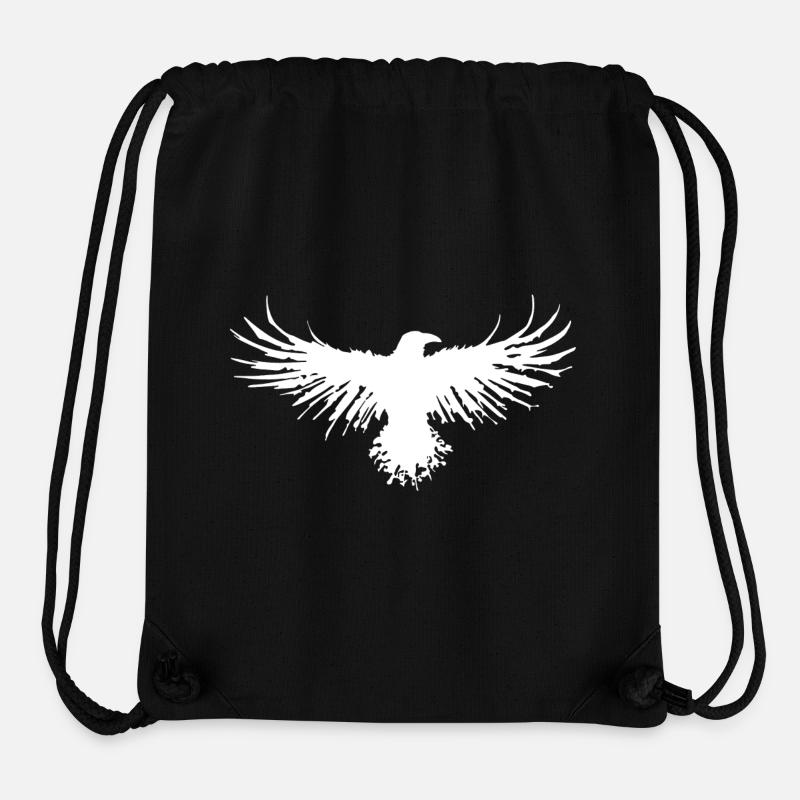 Der Flug der weißen Krähe - Stanley/Stella recycelter Gym Bag - Schwarz