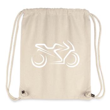 Motorcycle Lines Superbike - Illustration for Bikers - Stanley/Stella Recycled Gym Bag - natural - Front