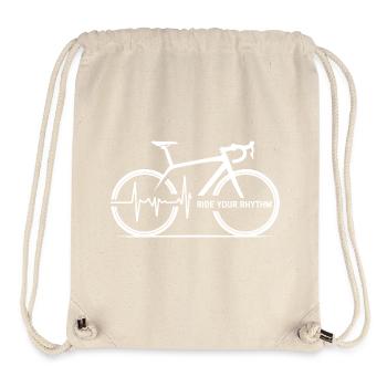 Ride Your Rhythm Bike Heartbeat - Stanley/Stella Recycled Gym Bag - natural - Front
