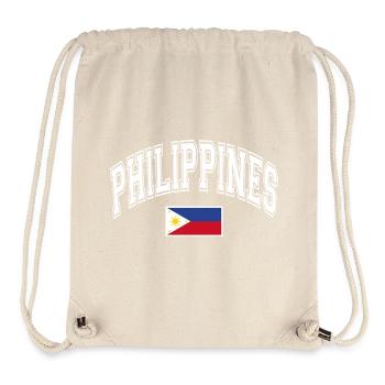 Drapeau des Philippines - Sac à cordon recyclé Stanley/Stella - blanc naturel - Devant