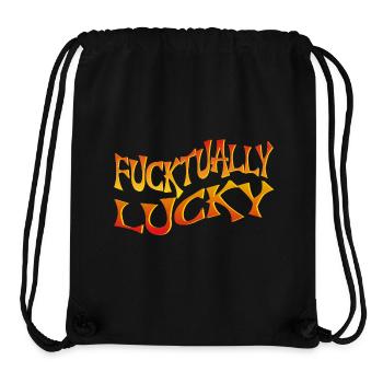 Fette Textkunst mit eckigem Schriftstil - Stanley/Stella recycelter Gym Bag - Schwarz - Vorne