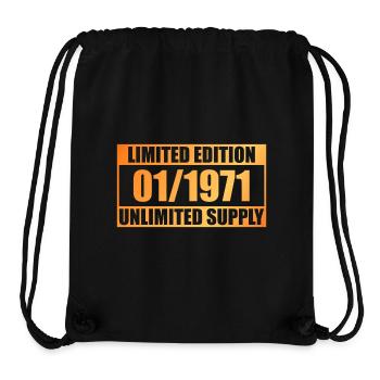 55e anniversaire édition limitée - ꝏ Approvisionnement 01/1971 - Sac à cordon recyclé Stanley/Stella - noir - Devant