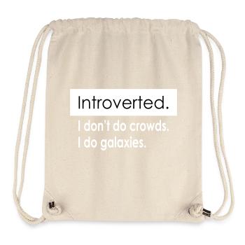 Introvert Quotes - Stanley/Stella Recycled Gym Bag - natural - Front