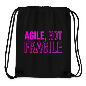 Développement Agile, Sweat à capuche Scrum Coach - Sac à cordon recyclé Stanley/Stella - noir - Devant
