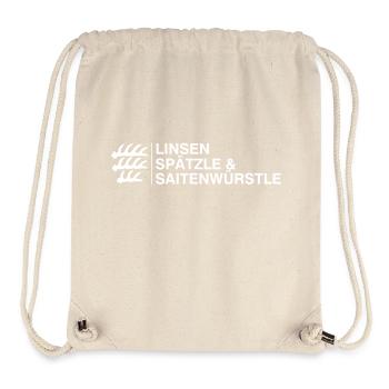 Linsen Spätzle & Saitenwürstle Schwaben Geschenk - Stanley/Stella recycelter Gym Bag - Naturweiß - Vorne
