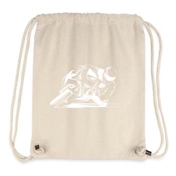 Motorcycle Symbol Race GP Sport Bike Symbol icon - Stanley/Stella Recycled Gym Bag - natural - Front