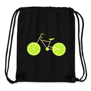 Bicycle green Cyclist Bicycle riding green - Stanley/Stella Recycled Gym Bag - black - Front