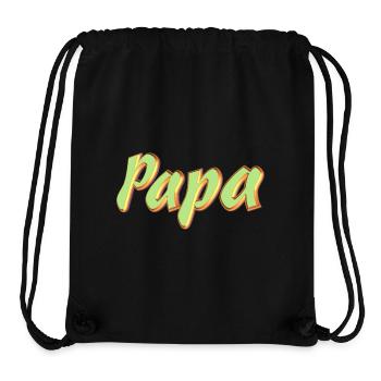 Pet Name Dad 3D Style - Stanley/Stella Recycled Gym Bag - black - Front