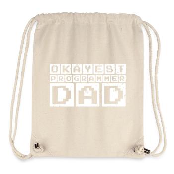 Okayest Programmer Dad - Stanley/Stella recycelter Gym Bag - Naturweiß - Vorne