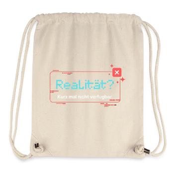 Realität? Kurz mal nicht verfügbar  - Stanley/Stella recycelter Gym Bag - Naturweiß - Vorne