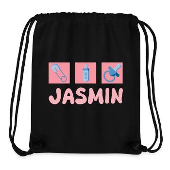 Jasmin as a pacifier - Stanley/Stella Recycled Gym Bag - black - Front