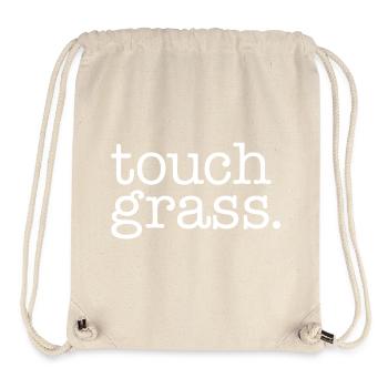 Touch grass white - Stanley/Stella Recycled Gym Bag - natural - Front