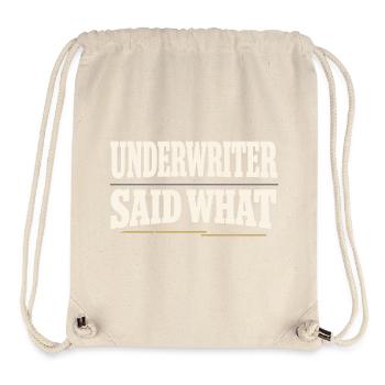 Mortgage Brokers, Loan Officers, - Stanley/Stella Recycled Gym Bag - natural - Front