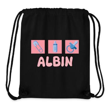 Albin - Stanley/Stella Recycled Gym Bag - black - Front