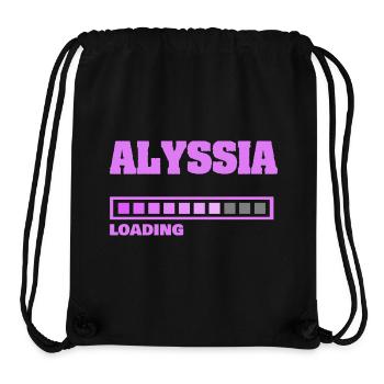 Birth of Alyssia - Stanley/Stella Recycled Gym Bag - black - Front